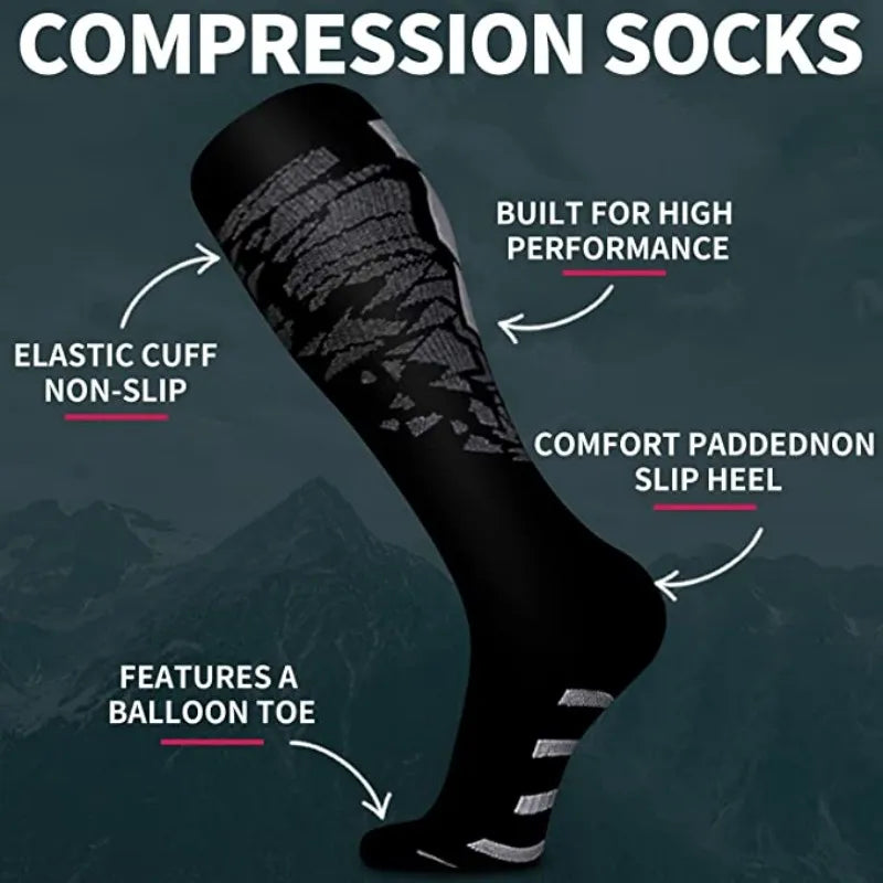 Unisex Compression Socks 20–30 mmHg | Athletic Support & Everyday Comfort