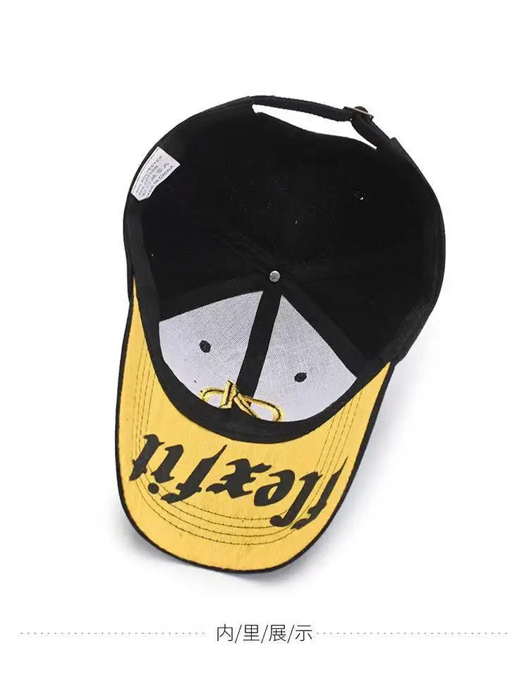Anti-Sun Couple Baseball Hat Adjustable Letter Embroidery Hip Hop Gorras Versatile Breathable Streetwear Hats Outdoor Sports