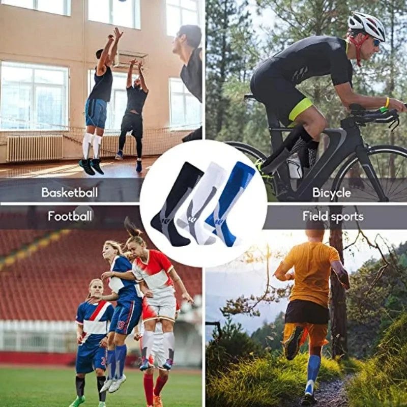 Running Compression Socks Varicose Veins Football Basketball Hiking 20-30mmhg Sports Socks Diabetes Edema Pregnancy Nurse Socks
