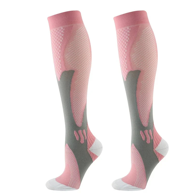 Running Compression Socks Varicose Veins Football Basketball Hiking 20-30mmhg Sports Socks Diabetes Edema Pregnancy Nurse Socks