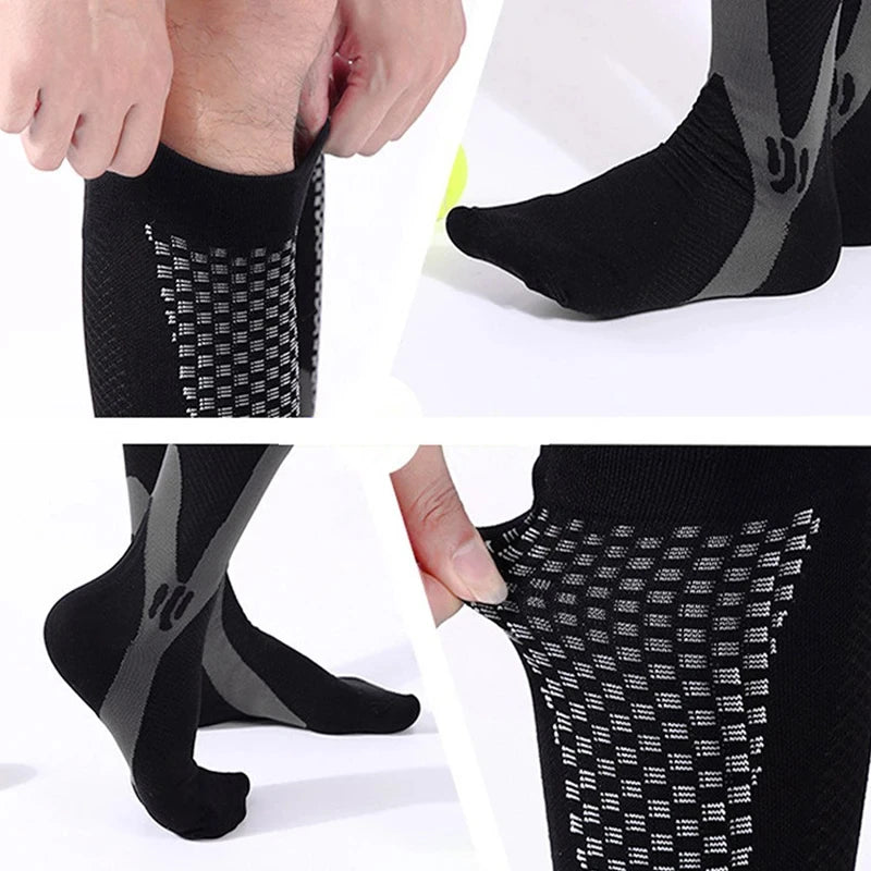Running Compression Socks Varicose Veins Football Basketball Hiking 20-30mmhg Sports Socks Diabetes Edema Pregnancy Nurse Socks